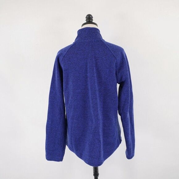 Jason Maxwell Royal Blue XL Full Zip Polyester Mock‎ Neck Sweater - Picture 6 of 11